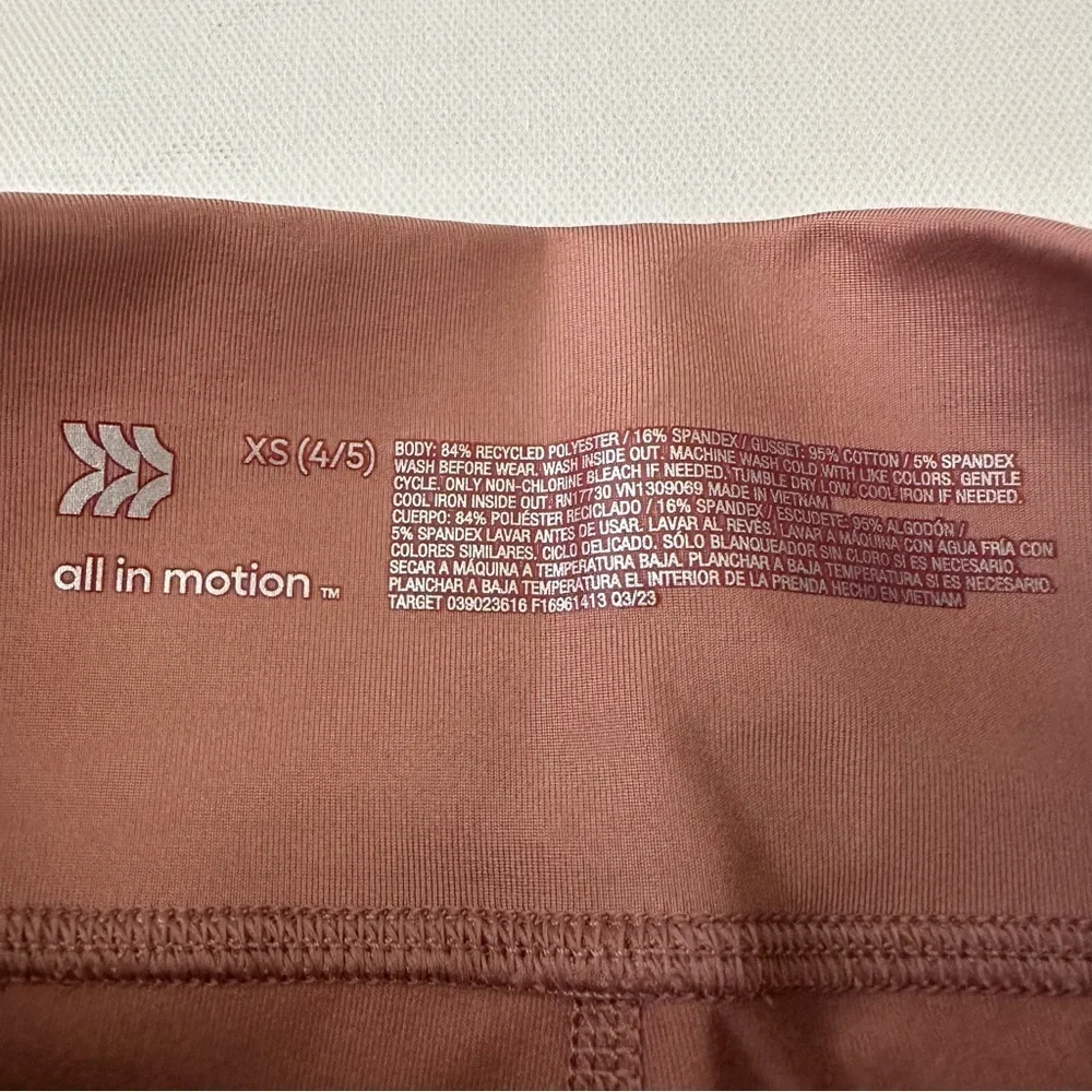 All in Motion Girls Leggings Size XS (4-5)